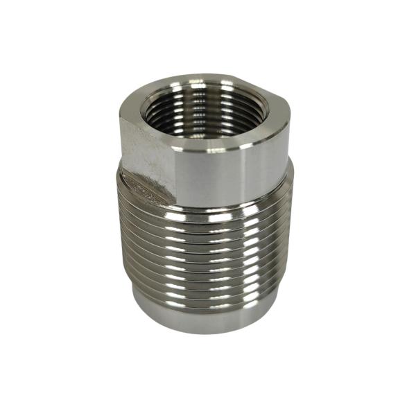 Переходник-адаптер с резьбы 5/8"х24 UNEF (упор в дульный срез) на M24x1,5 изображение, картинка