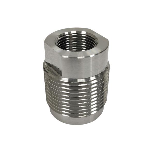 Переходник-адаптер с резьбы М14х1 (упор в дульный срез) на M24x1,5 изображение, картинка