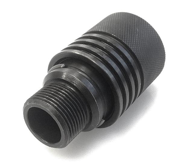 Адаптер байонетный Тигр для установки глушителя, короткий ПГ, резьба M24x1.5 изображение, картинка