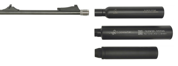 Переходник-адаптер с резьбы М14х1 (Browning MK3) на M24x1,5 изображение, картинка, фото