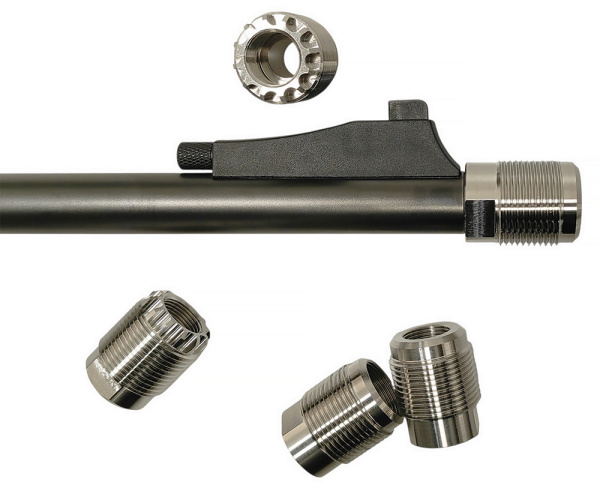 Переходник-адаптер с резьбы 9/16"х24 UNEF (Browning BAR II Boss) на M24x1,5 изображение, картинка, фото