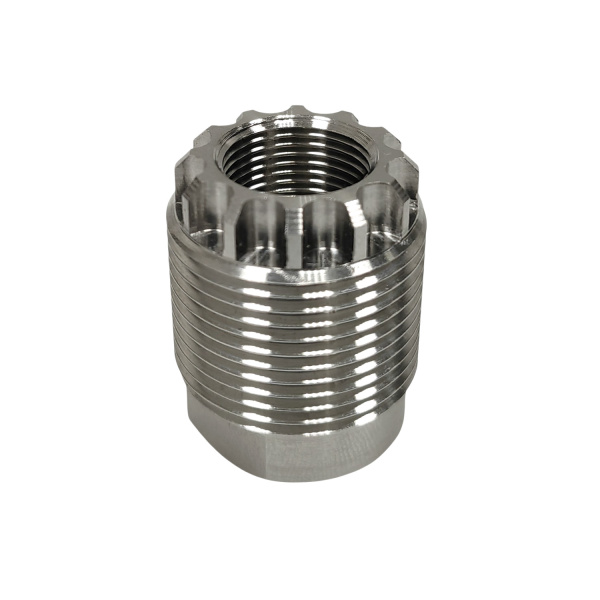 Переходник-адаптер с резьбы М14х1Lh (левая, спец. для ВПО/Вепрь/Бумсланг) на M24x1,5  изображение, картинка, фото