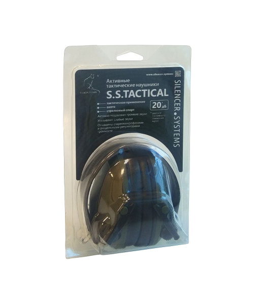 Активные наушники S.S.TACTICAL, 20 NRR (цвет корпуса - зеленый) изображение